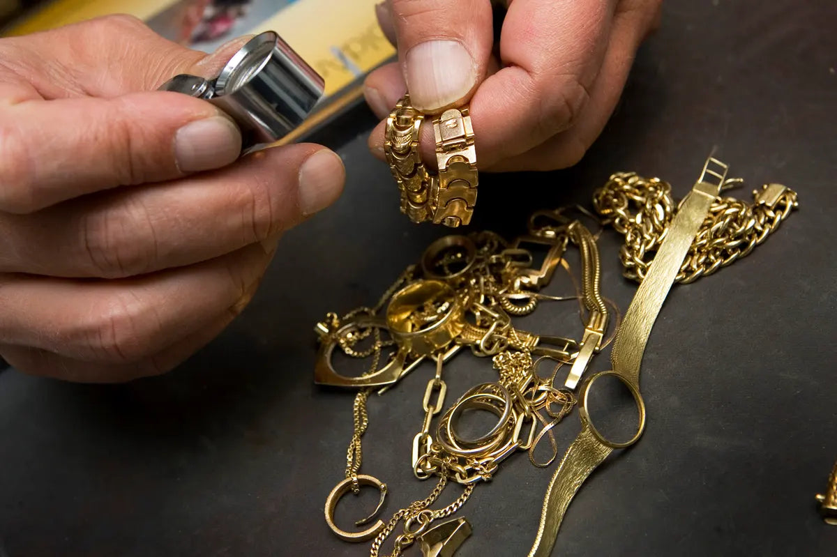 testing gold items